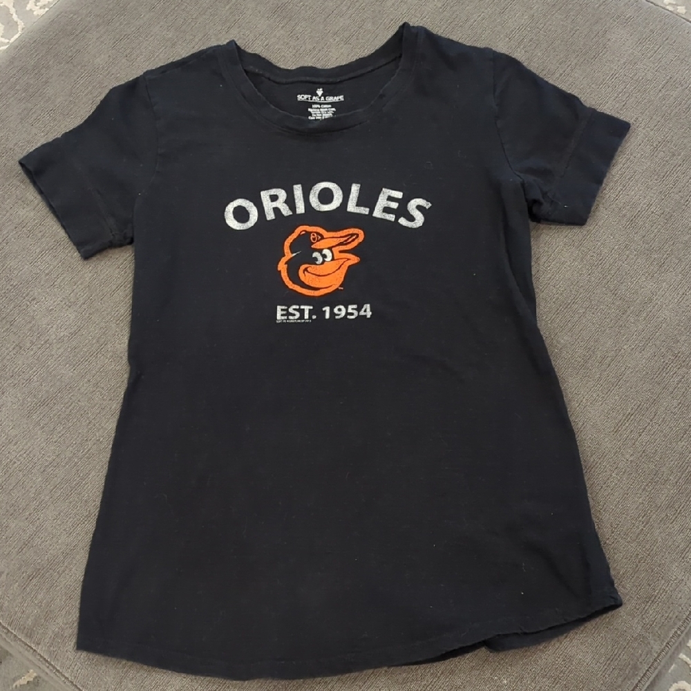 MLB Black and Orange Short Sleeve Tee